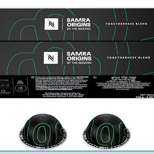 Nespresso I Samra Origins by The Weeknd Vertuo Double Espresso 20 pod count